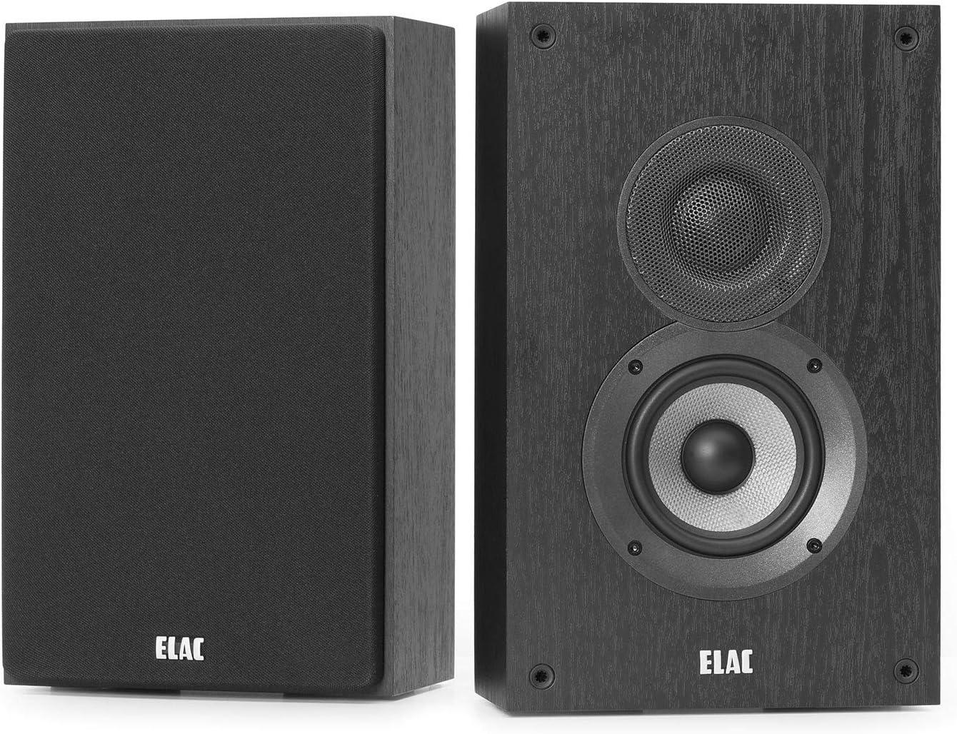 ELAC - Debut 2.0 4" On-wall Speakers with MDF Cabinets, Black