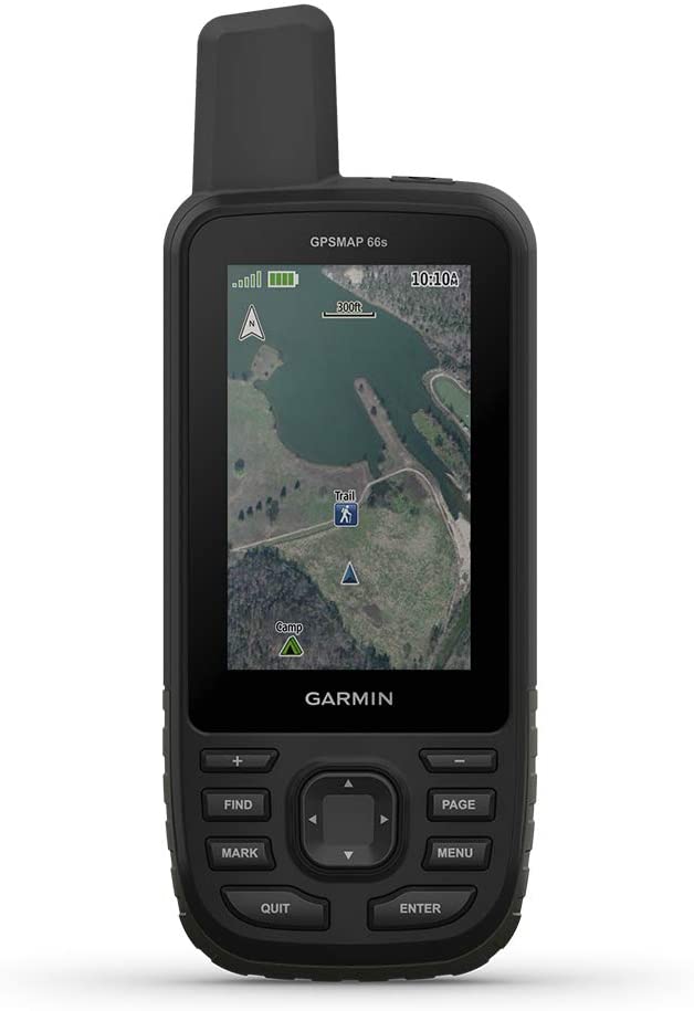 Garmin - GPSMAP 66s, Rugged Multisatellite Handheld with Sensors, 3" Color Display
