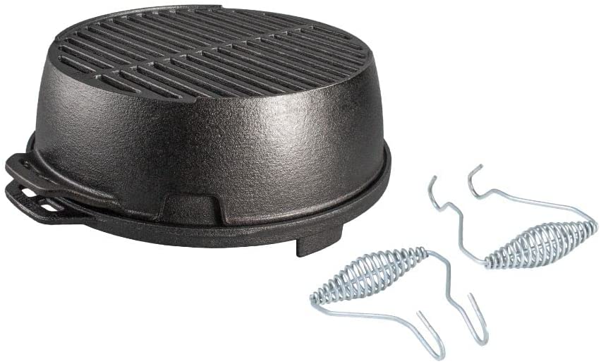 Lodge - 12 Inch Cast Iron Portable Round Grill
