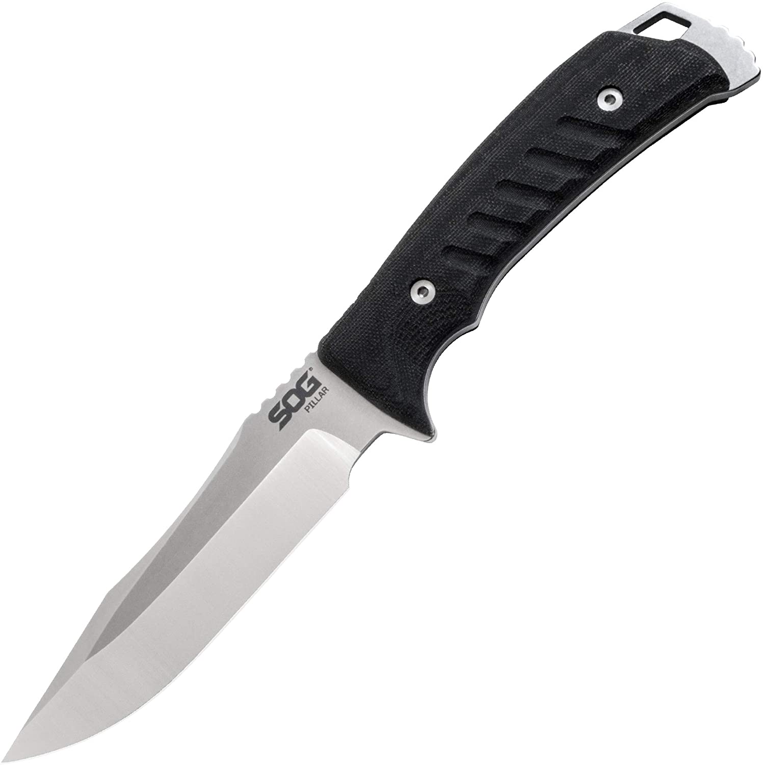 SOG - Pillar Fixed Steel Blade Survival Knife w/ Linen Micarta Handle and Kydex Sheath