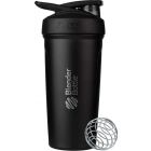 BlenderBottle - Strada 24oz Shaker Cup Insulated Stainless Steel Water Bottle with Wire Whisk, Black