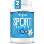Orgain - Organic Sport Vegan, Gluten Free, Dairy Free Protein Powder - Vanilla  (2.01 LB)