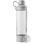 BlenderBottle - Mantra Glass Shaker Bottle, 20oz, Pebble Grey
