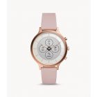 Fossil Women's 42MM Charter HR Heart Rate Rose Gold Stainless Steel and Silicone Hybrid HR Smart Watch