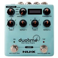 NUX - Duotime Stereo Delay Pedal with Independent Time, Analog Delay, Tape Echo, Digital Delay, Modulation Delay and Verb Delay