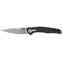 Zero Tolerance - Carbon Fiber Folding Knife with 3.5 Inch Drop Point Steel Blade, Tuned Detent System for Smooth Opening