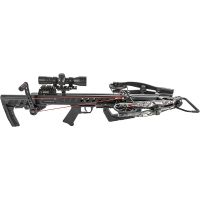 Killer Instinct - FATAL-X Crossbow Pro Package Kit with RDC Crank, LUMIX 4x32 IR-E Scope, Sled Rope Cocker, Quiver, 20-inch HYPR Bolts with Field Tips