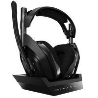 Astro Gaming - A50 Wireless + Base Station for PlayStation® 4/PC, Black/Silver