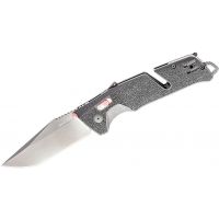 SOG - Trident AT Tactical XR Lock Steel Pocket Knife, Black & Red, Tanto