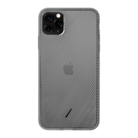 Native Union Clic View Case for iPhone 11 Pro Max - Transparent Textured Case Lightweight & Form-Fitting Protection with Uniquely Tactile Ribbed Texture – Compatible with iPhone 11 Pro Max (Smoke)