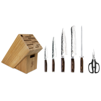 Shun Cutlery Premier 7 Pc Essential Knife Block Set